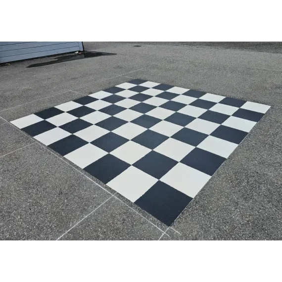 MeltMark Sjakk 280x280cm sorte og hvite ruter