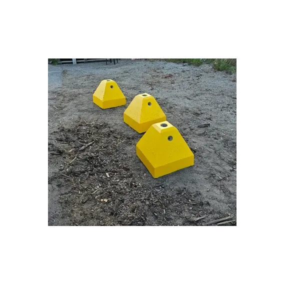 Maling av Pyramideformet løsfot i betong